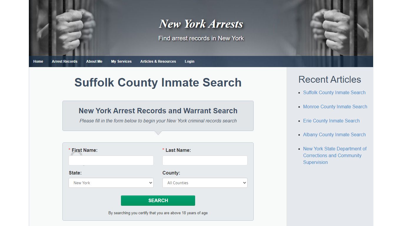 Suffolk County Inmate Search - New York Arrests